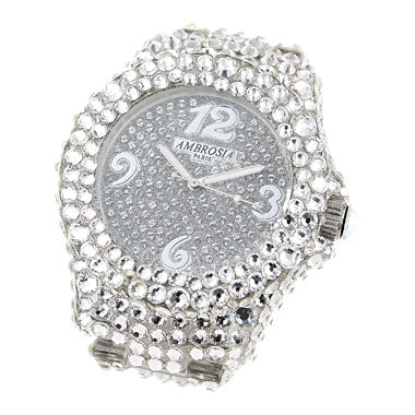 Ambrosia Watch -Glitter Silver